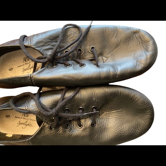 {ABT Spotlight} Kids Lace up Neoprene split sole jazz shoes - Picture 3 of 7